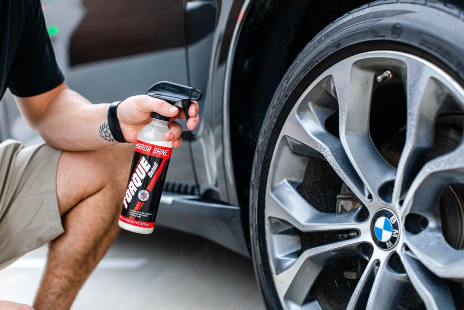 Polishing a car wheel for premium members